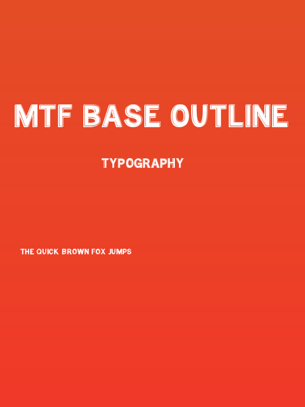 MTF Base Outline Poster
