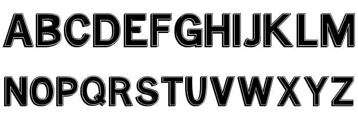 MTF Base Outline 字体 小写