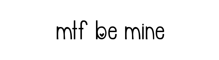 MTF Be Mine  font caratteri gratis