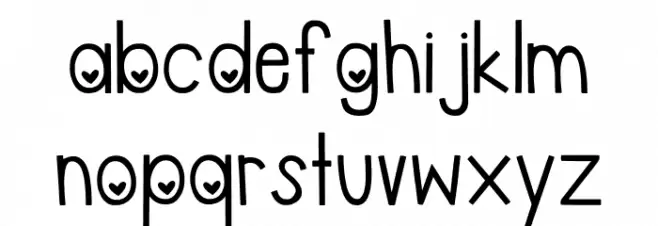 MTF Be Mine Schriftart Groß