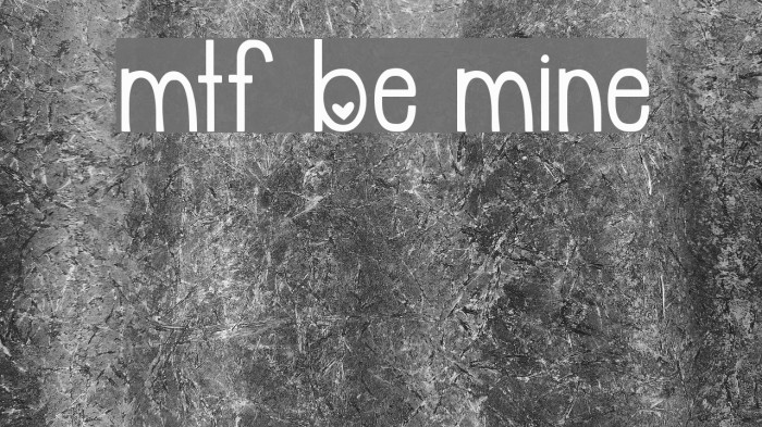 Mine font