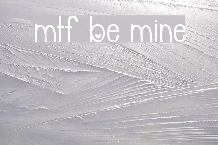 Mine font