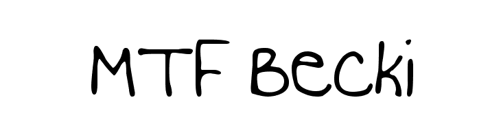 MTF Becki Font