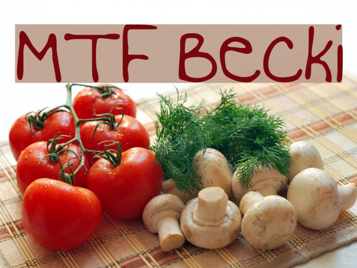 MTF Becki Font examples