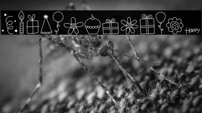 MTF Birthday Bash Doodles Font examples