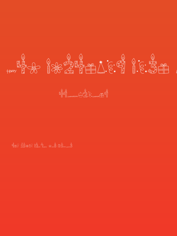 MTF Birthday Bash Doodles Poster