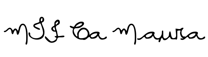 MTF Ca Maura Font