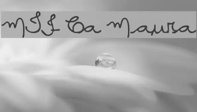 MTF Ca Maura Font examples