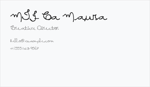 MTF Ca Maura Business Card