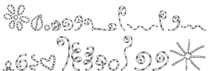 MTF Chunkie Doodle Font LOWERCASE