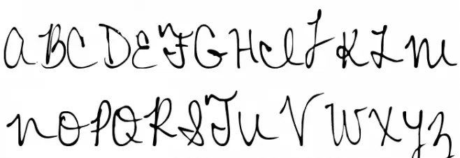 MTF Colleen Cursive Fonte MAIÚSCULAS