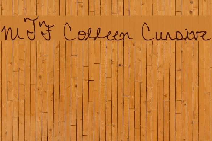 MTF Colleen Cursive Font examples