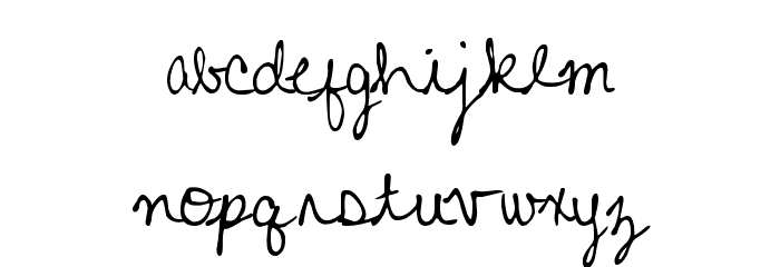 MTF Colleen Cursive Font LOWERCASE