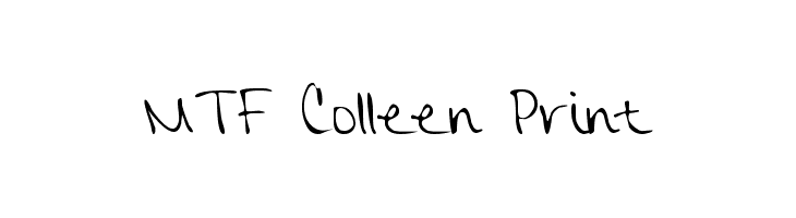 MTF Colleen Print  Frei Schriftart Herunterladen