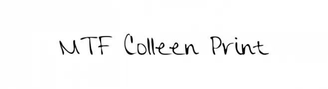 MTF Colleen Print  Fuentes Gratis Descargar
