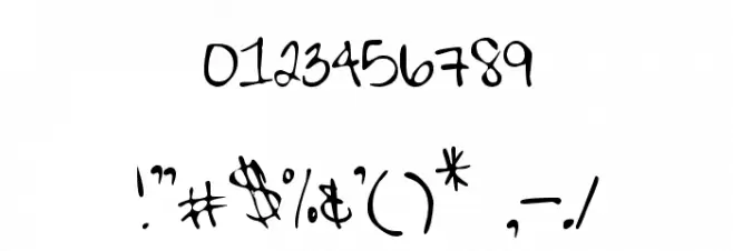 MTF Colleen Print Font OTHER CHARS