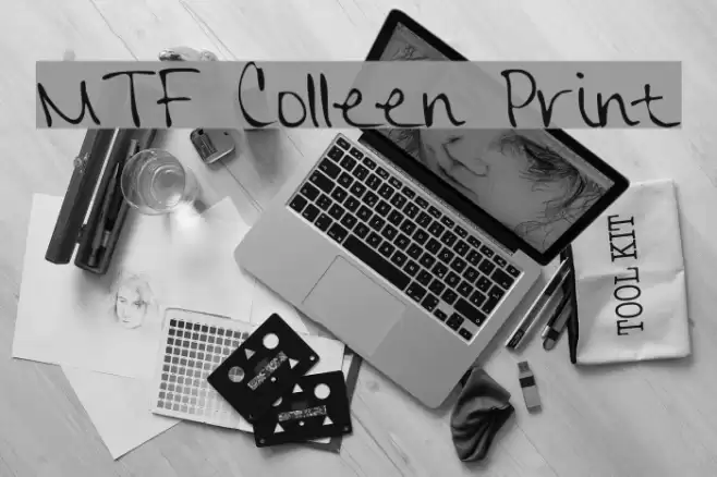 MTF Colleen Print Font examples