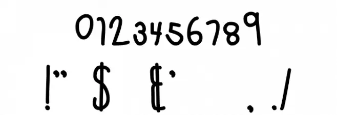 MTF Cool Kid Fat Font OTHER CHARS