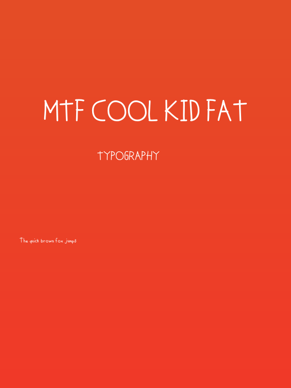 MTF Cool Kid Fat Poster