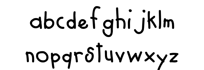 MTF Cool Kid Fat Font LOWERCASE