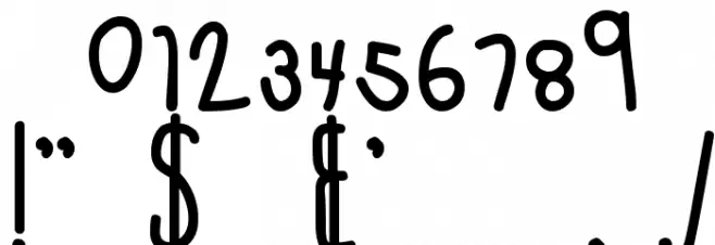 MTF Cool Kid Font OTHER CHARS