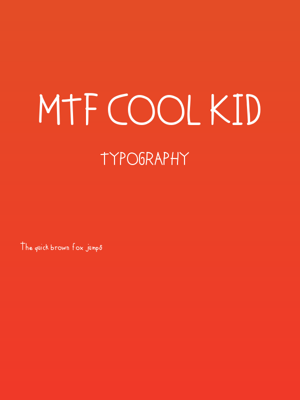 MTF Cool Kid Poster