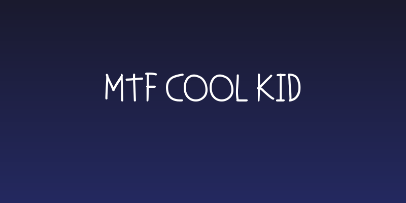 MTF Cool Kid Social Header
