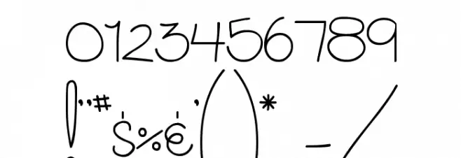 MTF Cupcake Font OTHER CHARS