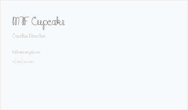 MTF Cupcake Business Card
