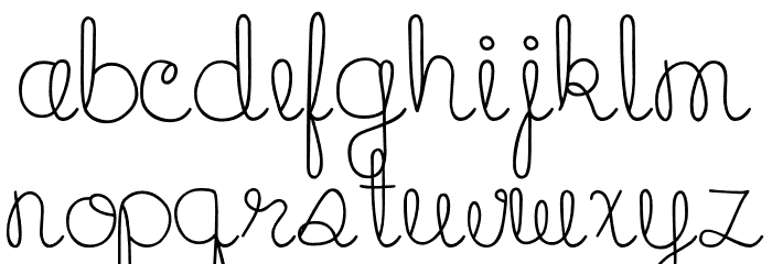 MTF Cupcake Font LOWERCASE