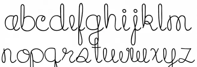 MTF Cupcake Font LOWERCASE