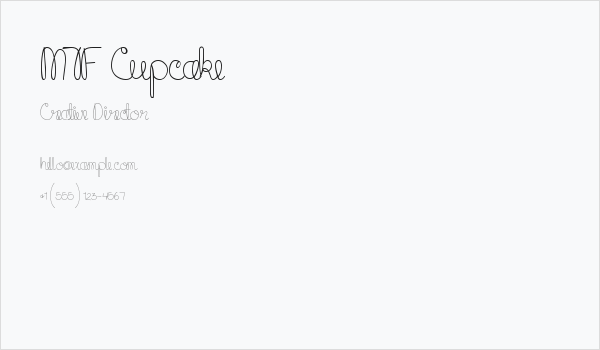 MTF Cupcake Business Card