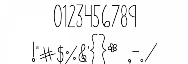 MTF Cutie Patootie Font OTHER CHARS