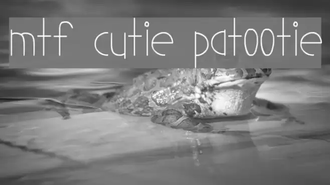 MTF Cutie Patootie Font examples