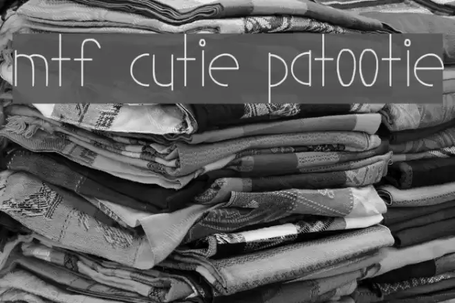 MTF Cutie Patootie Font examples