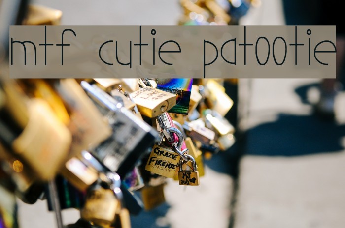 MTF Cutie Patootie Example 3