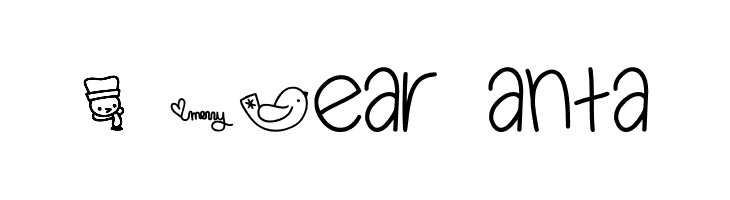 MTF Dear Santa  フリーフォントのダウンロード