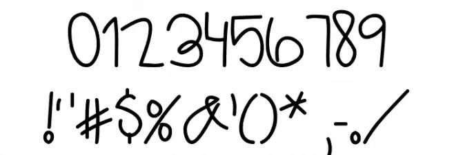 MTF Dear Santa Font OTHER CHARS