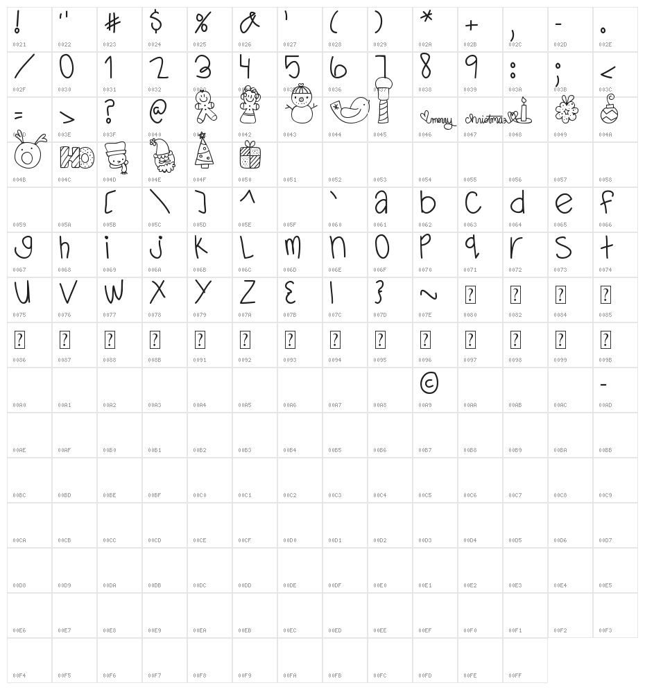 MTF Dear Santa Character Map