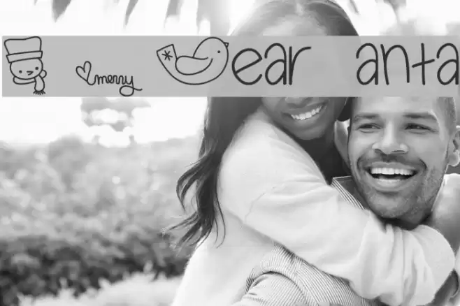 MTF Dear Santa Font examples
