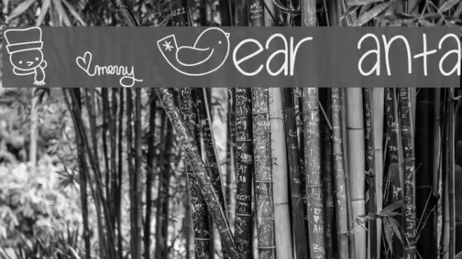 MTF Dear Santa Font examples