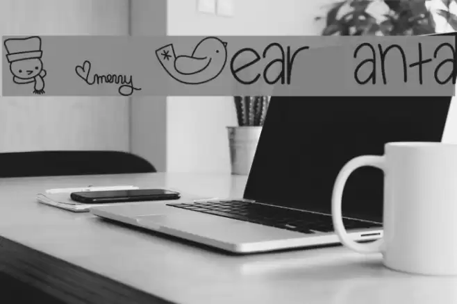 MTF Dear Santa Font examples