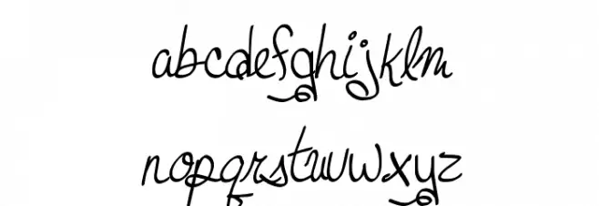 MTF Dreamie Schriftart Kleinbuchstaben