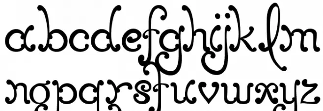 MTF Elegance フォント 小文字
