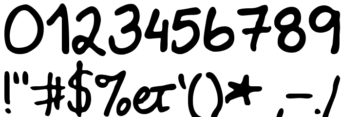 MTF Evas Hand Font OTHER CHARS
