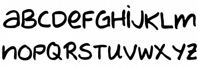 MTF Evas Hand Schriftart Groß