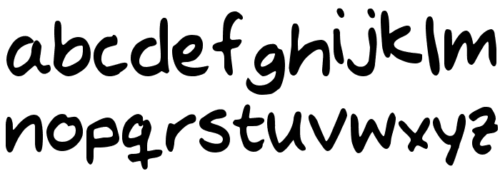 MTF Evas Hand Font LOWERCASE