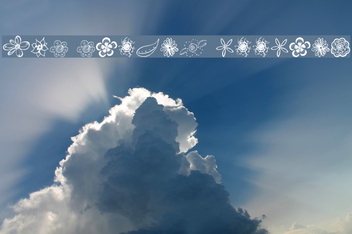 MTF Flower Doodles Font examples