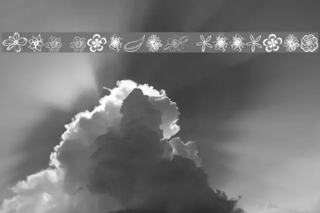 MTF Flower Doodles Font examples