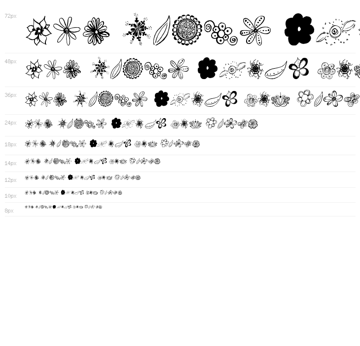 MTF Flower Doodles Waterfall